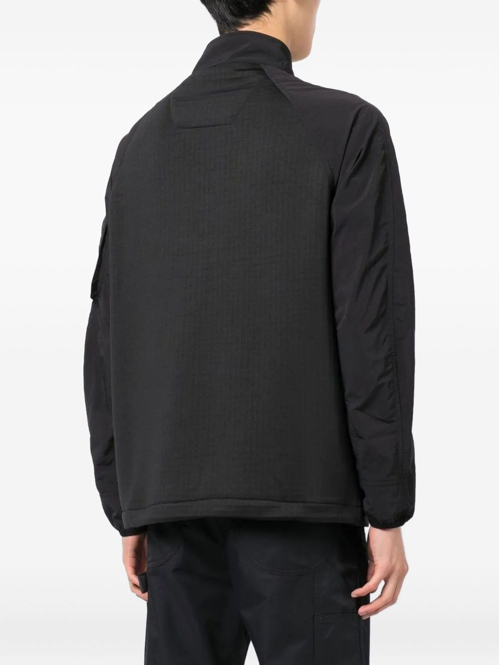 DIAGONAL-ZIP PANELLED SWEATSHIRT - 4