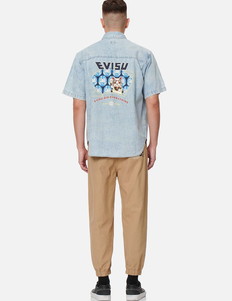 SEAGULL AND LOGO EMBROIDERY WOVEN JOGGER PANTS 5