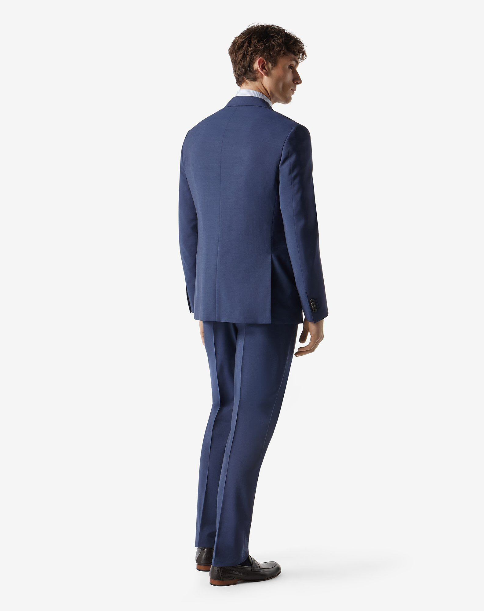 Blue wool and mohair suit - 3