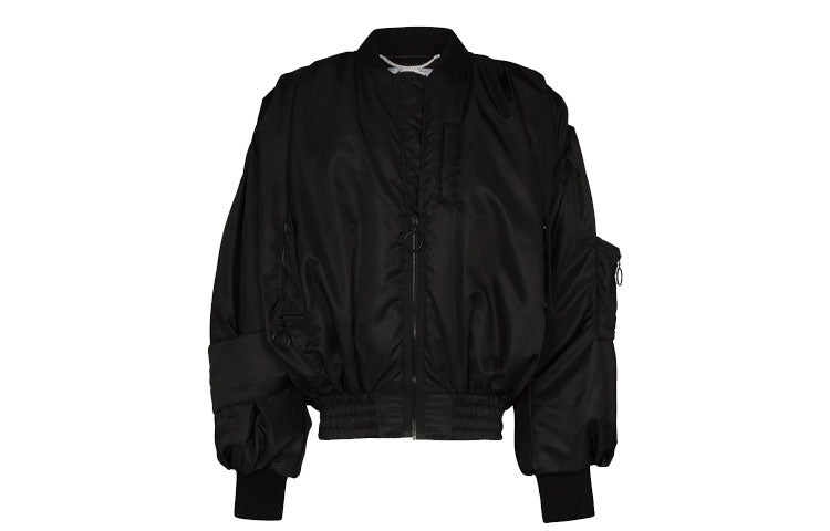Off-White Pascal Applique Pilot Jacket Men's Black OMEH020F20FAB0011010 - 2