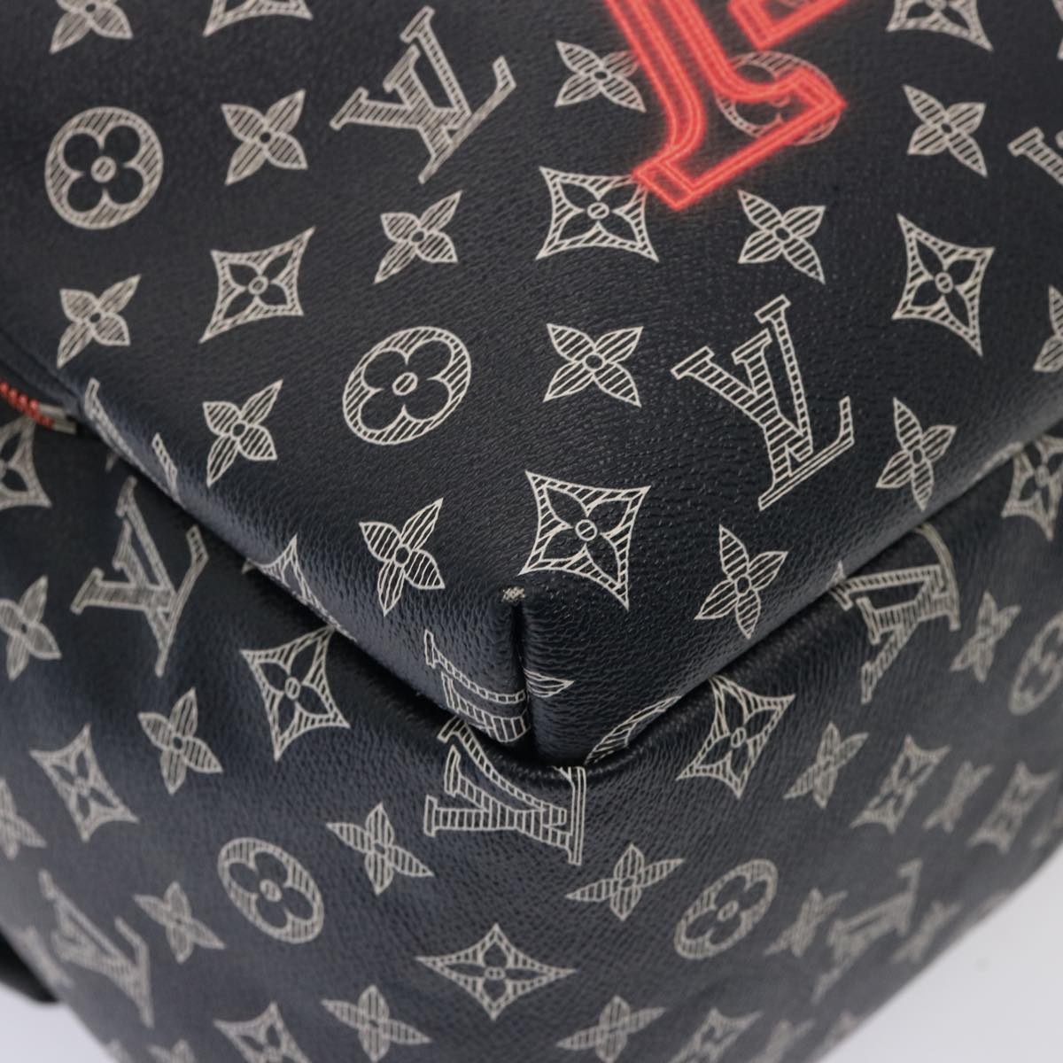 LOUIS VUITTON Monogram Ink Apollo Backpack Navy Red White M43676 - 14