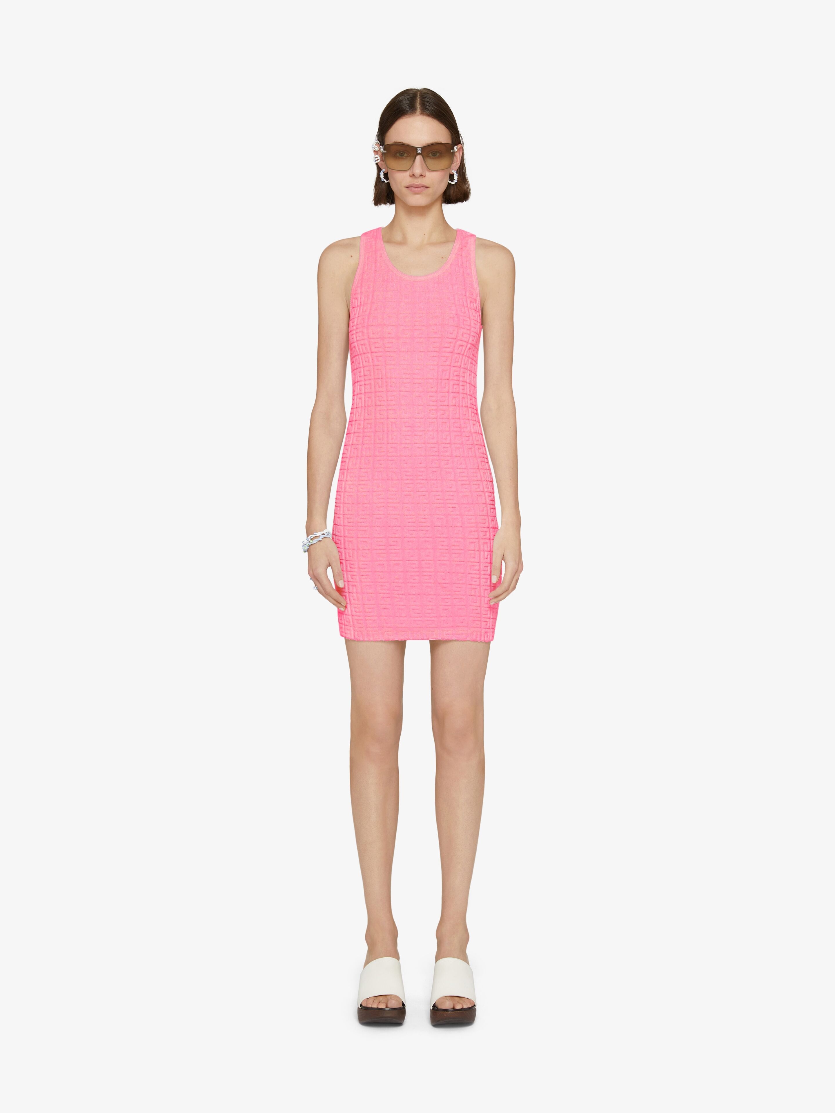 TANK TOP DRESS IN 4G COTTON TOWELLING JACQUARD - 2