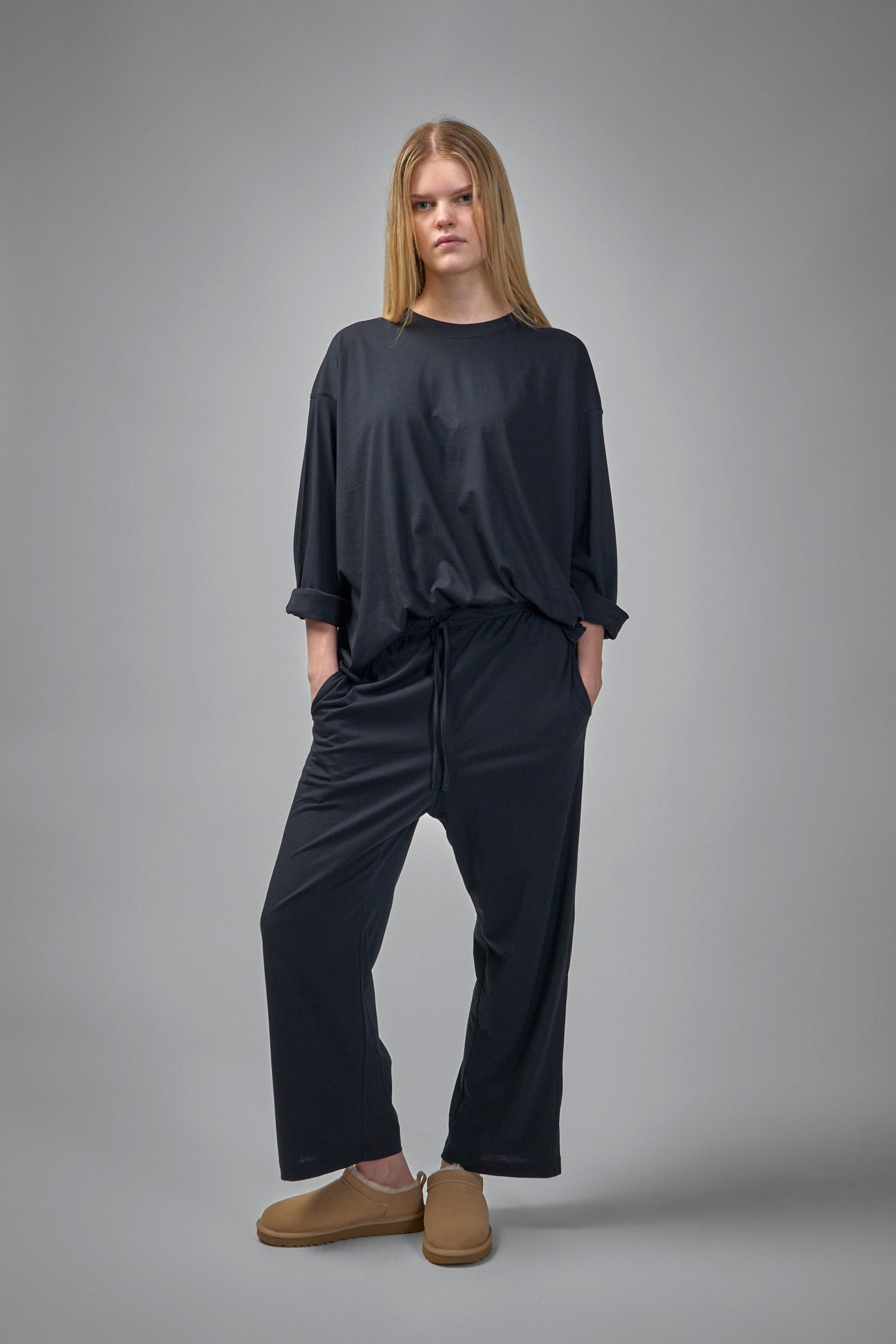 Tahoe Long Sleeve C-Neck Pajama in Fine Jersey Knit - 2