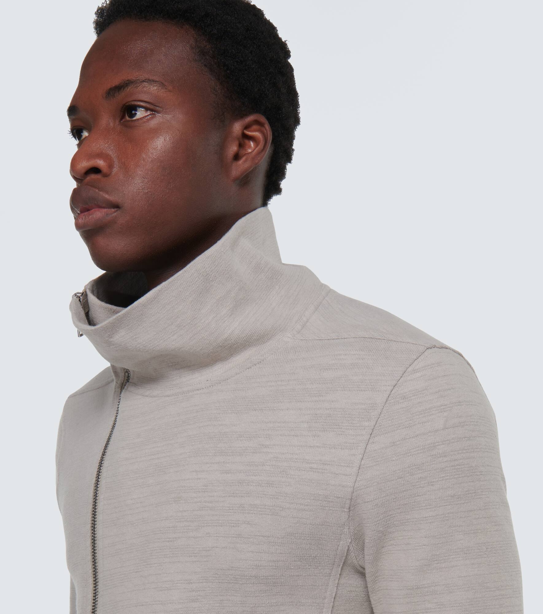 Asymmetric cotton sweatshirt jersey - 5