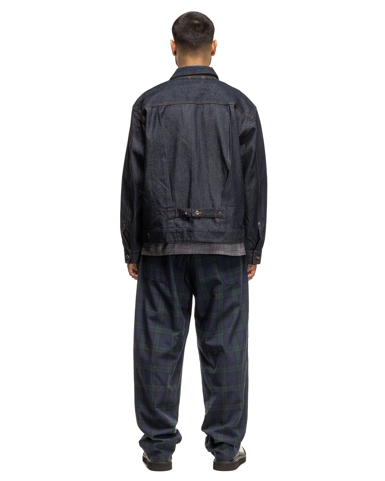 Engineered Garments Carlyle Pant Cotton Linen Blackwatch | REVERSIBLE