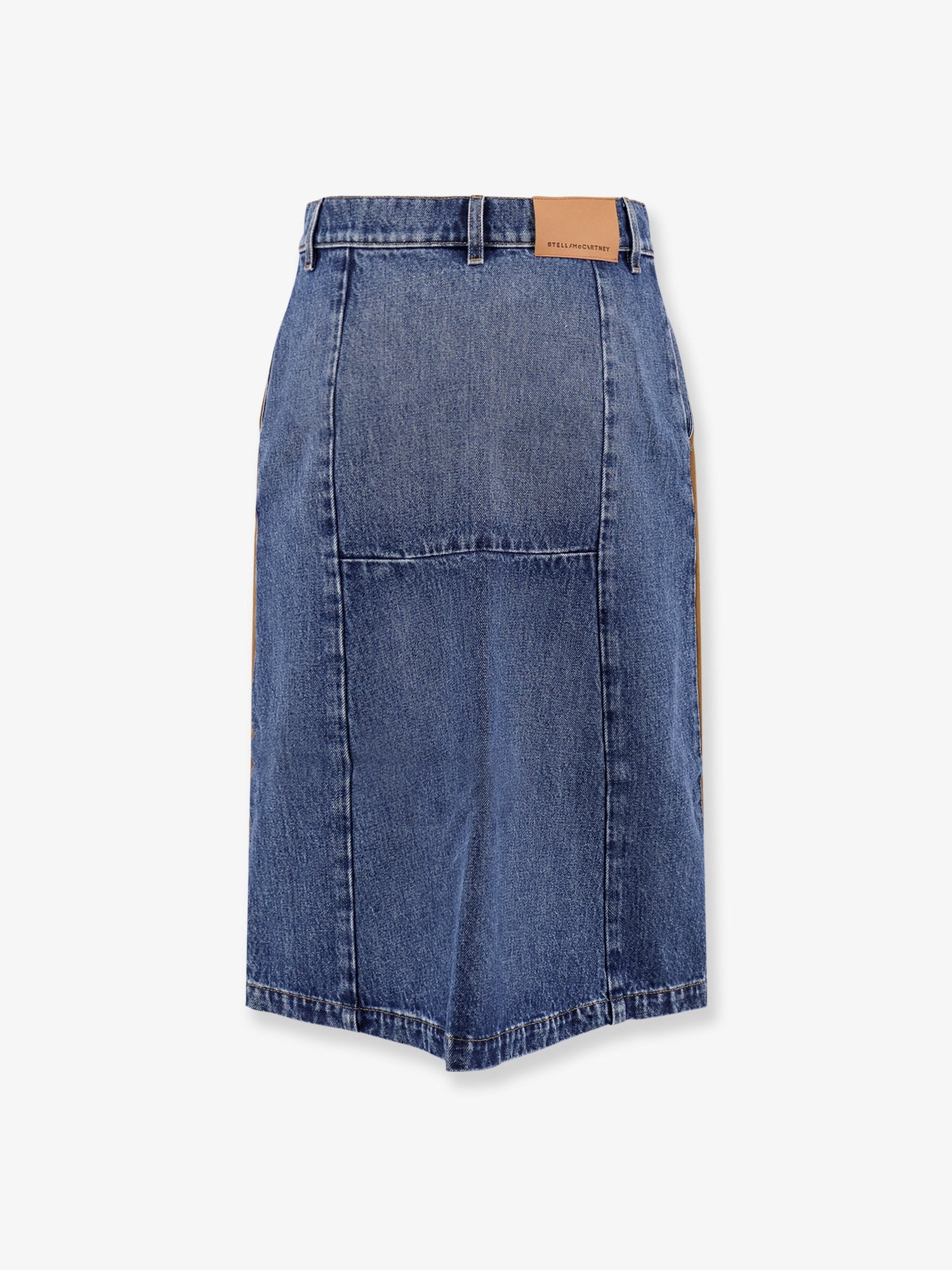 Stella Mccartney Denim Skirt With Suede Inserts - 2