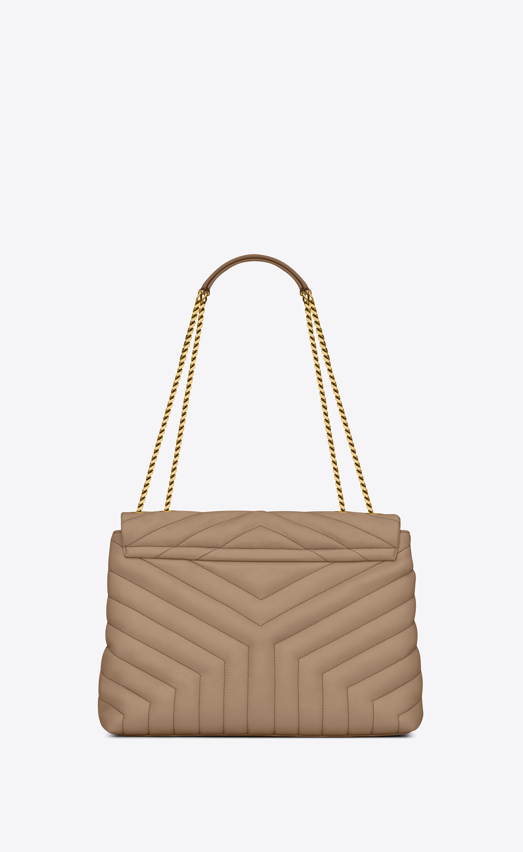 loulou medium chain bag in quilted "y" leather - 3