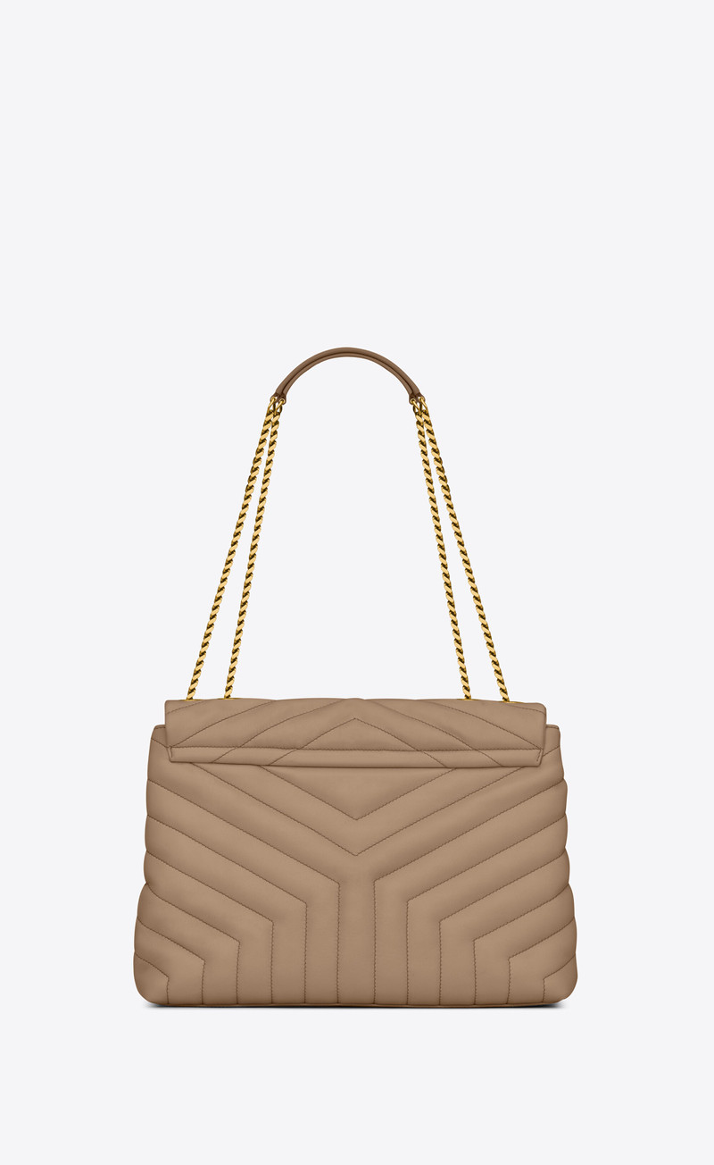 loulou medium chain bag in quilted "y" leather 3