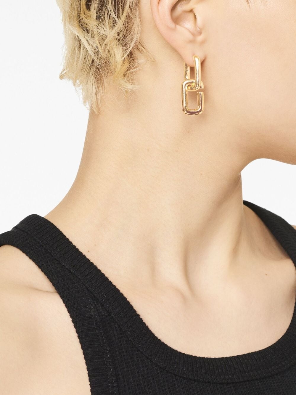 The J Marc chain-link earrings - 3
