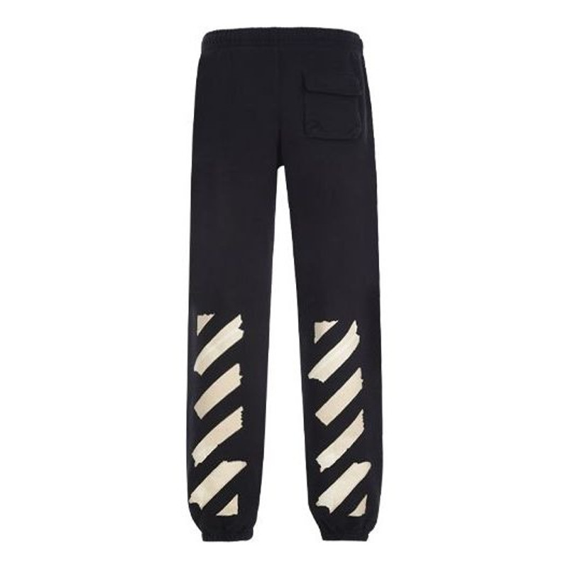 Off-White Off-White Cotton Mens Logo Loose Stripe Sweatpants Tape OMCH020R20E300021048 outlook