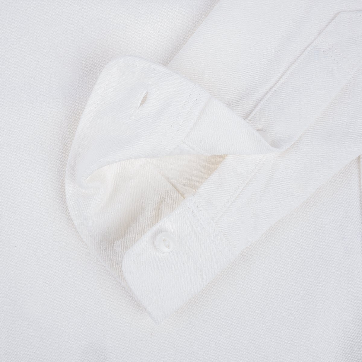 IHSH-391-WHT 13.5oz Denim Work Shirt - White - 12