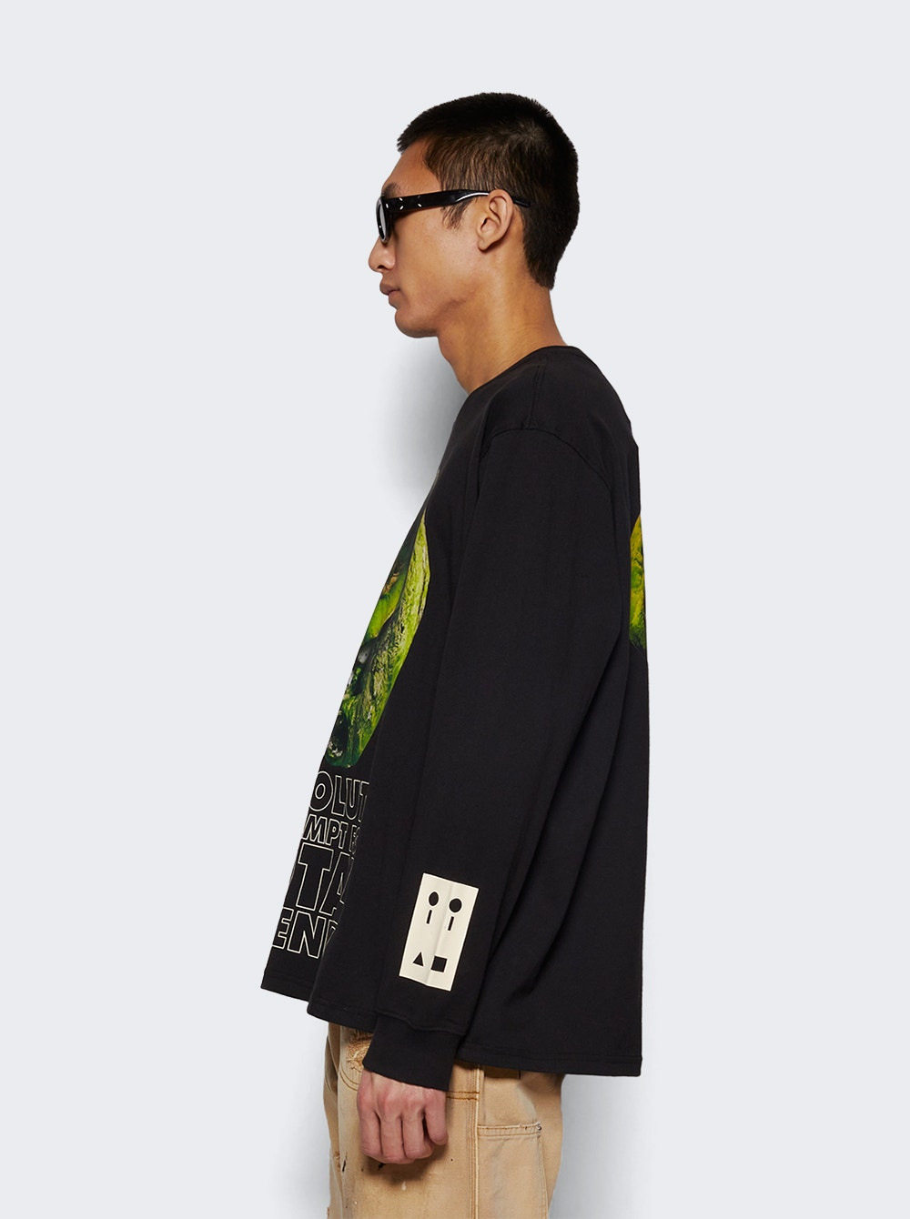 X Sterling Ruby Otw Long Sleeve Tee Black - 4
