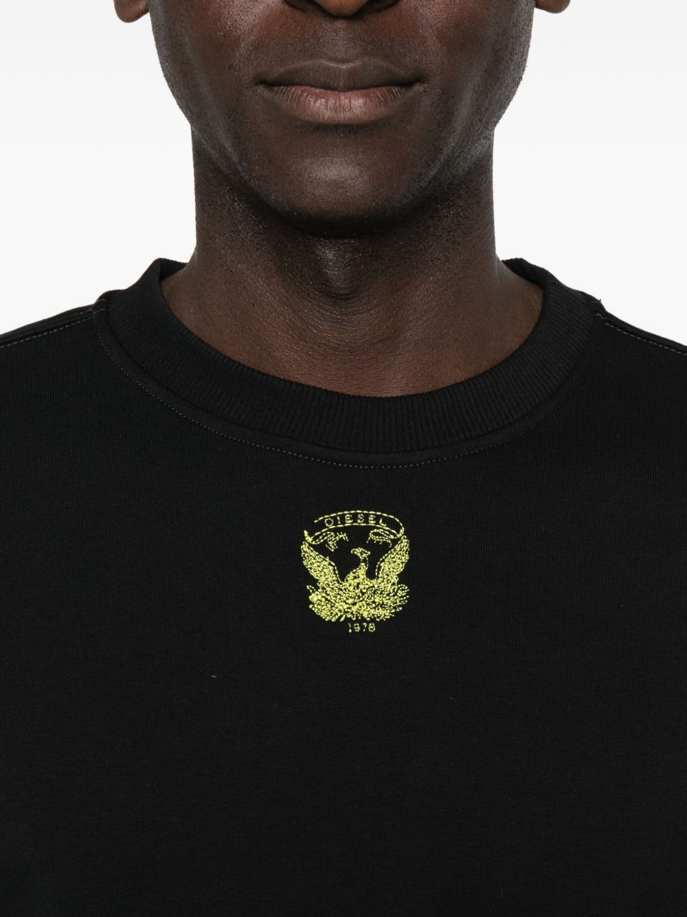 embroidered crew-neck sweatshirt - 5