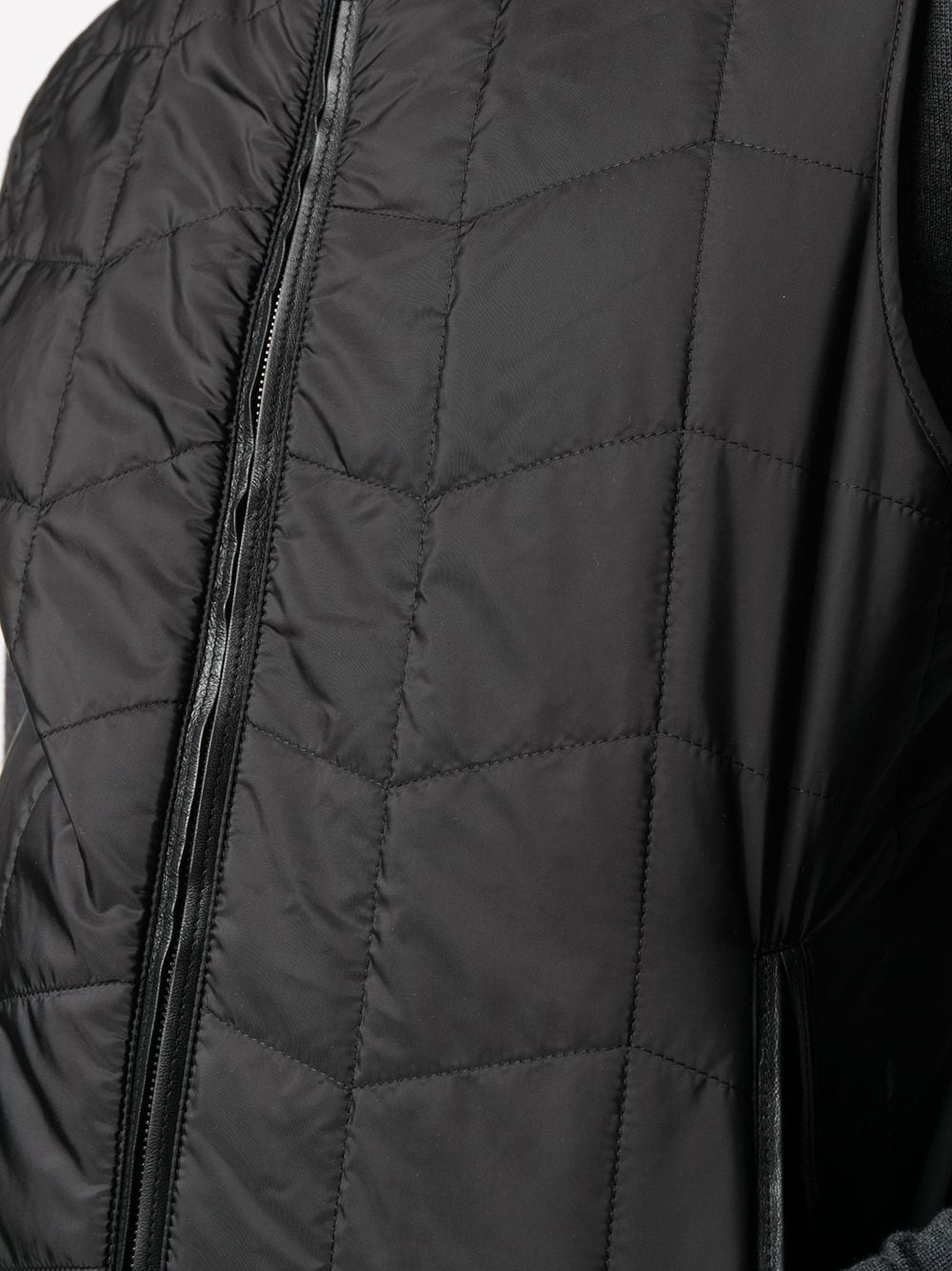 quilted zip-up gilet - 5