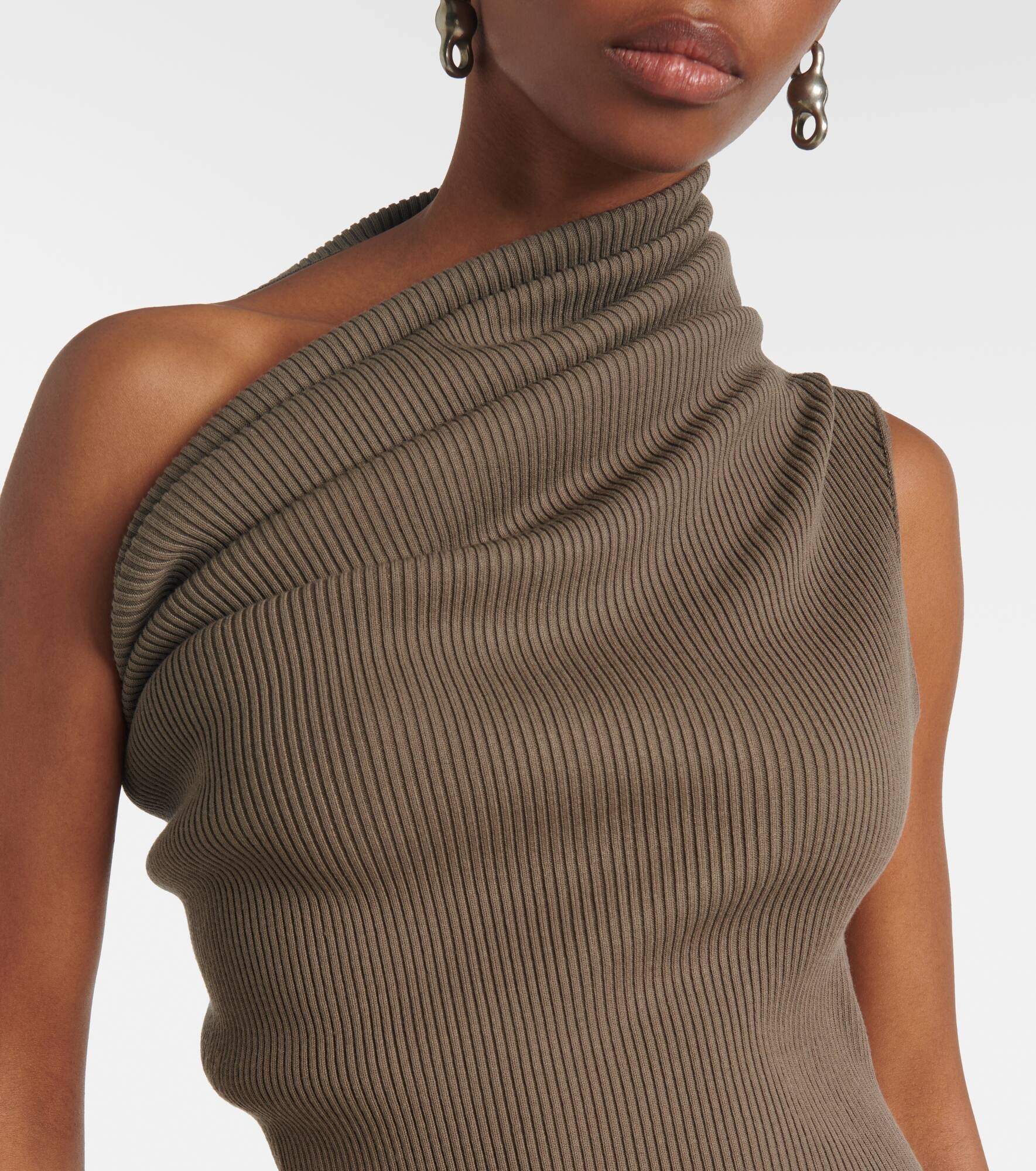 One-shoulder maxi dress - 4
