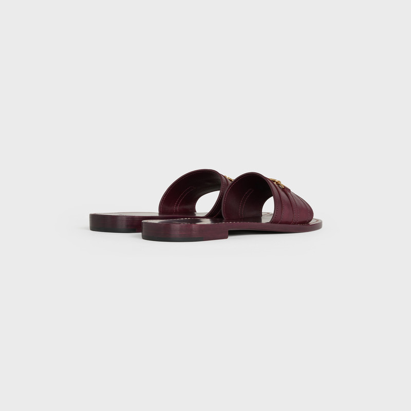 CELINE Celine Lerins Triomphe Slide in Vegetal Calfskin outlook