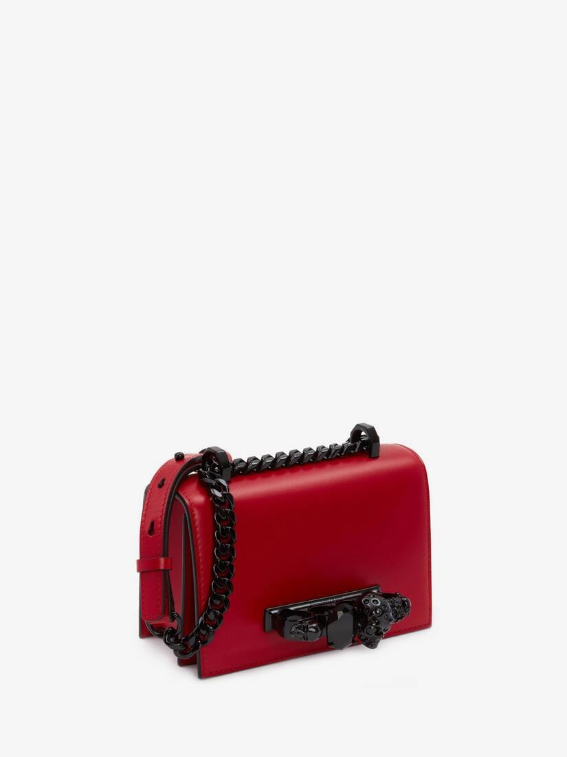 Women's Mini Jewelled Satchel in Welsh Red - 2