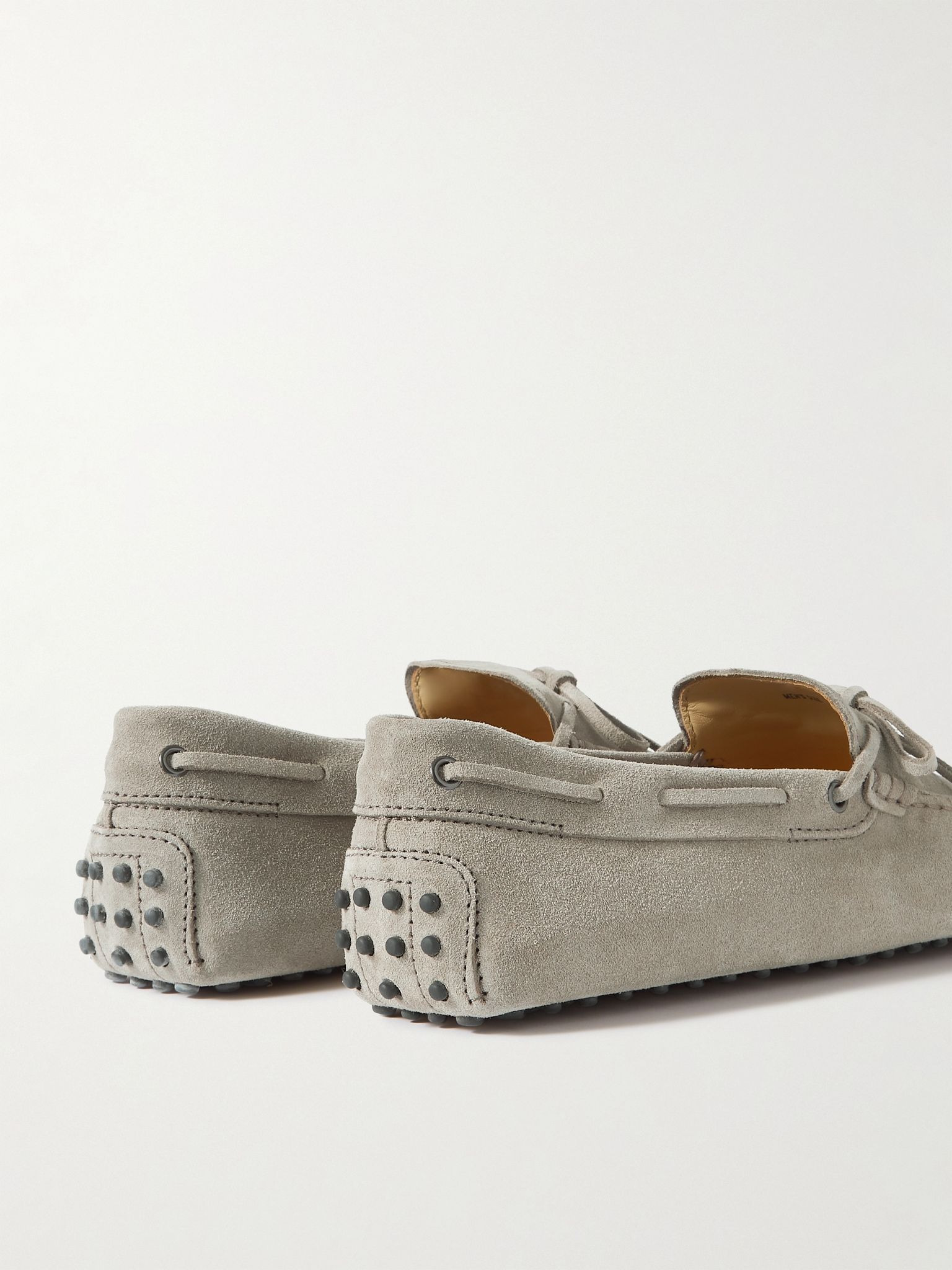 Gommino Suede Driving Shoes Taupe - 5