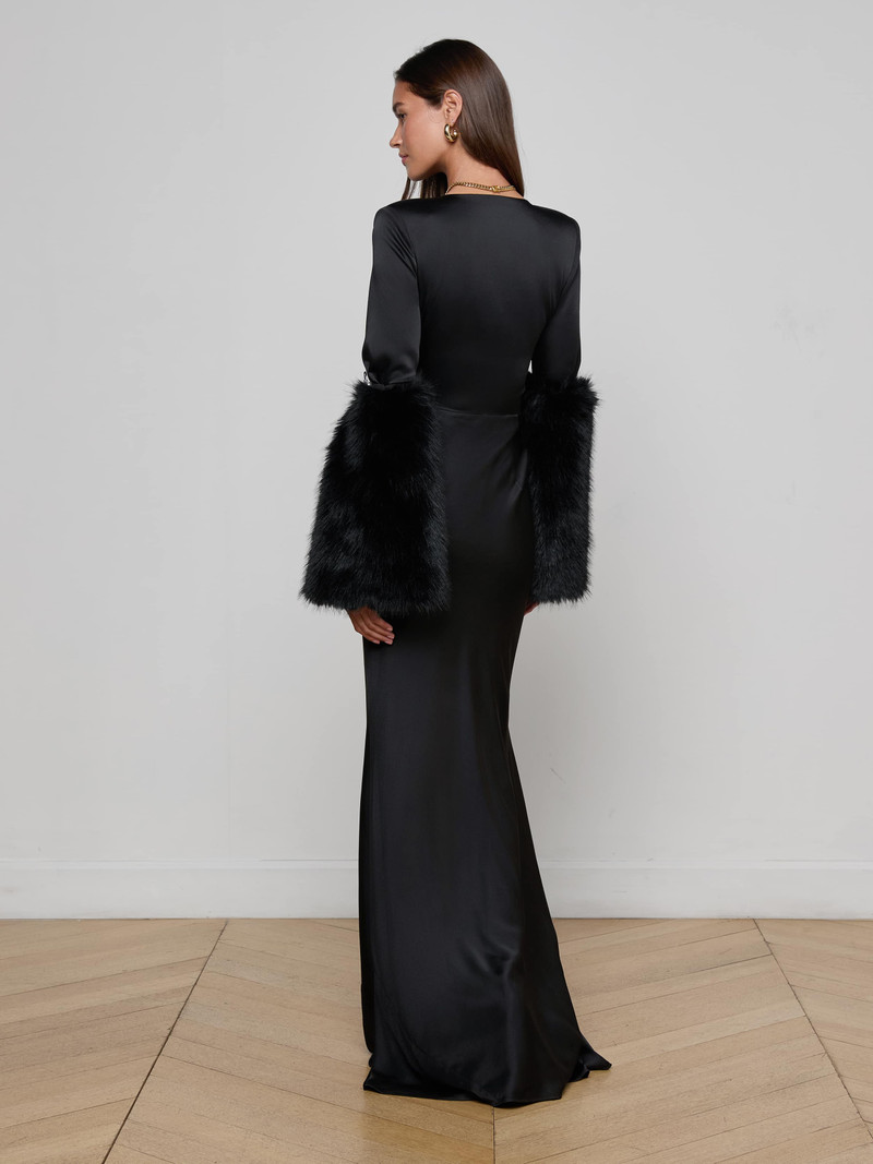 Manon Gown with Faux Fur 6