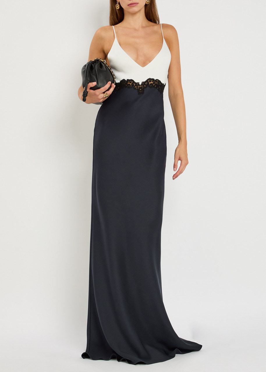 Gabriela Hearst Amaryllis Colour-block Silk-crepe Maxi Dress - 4