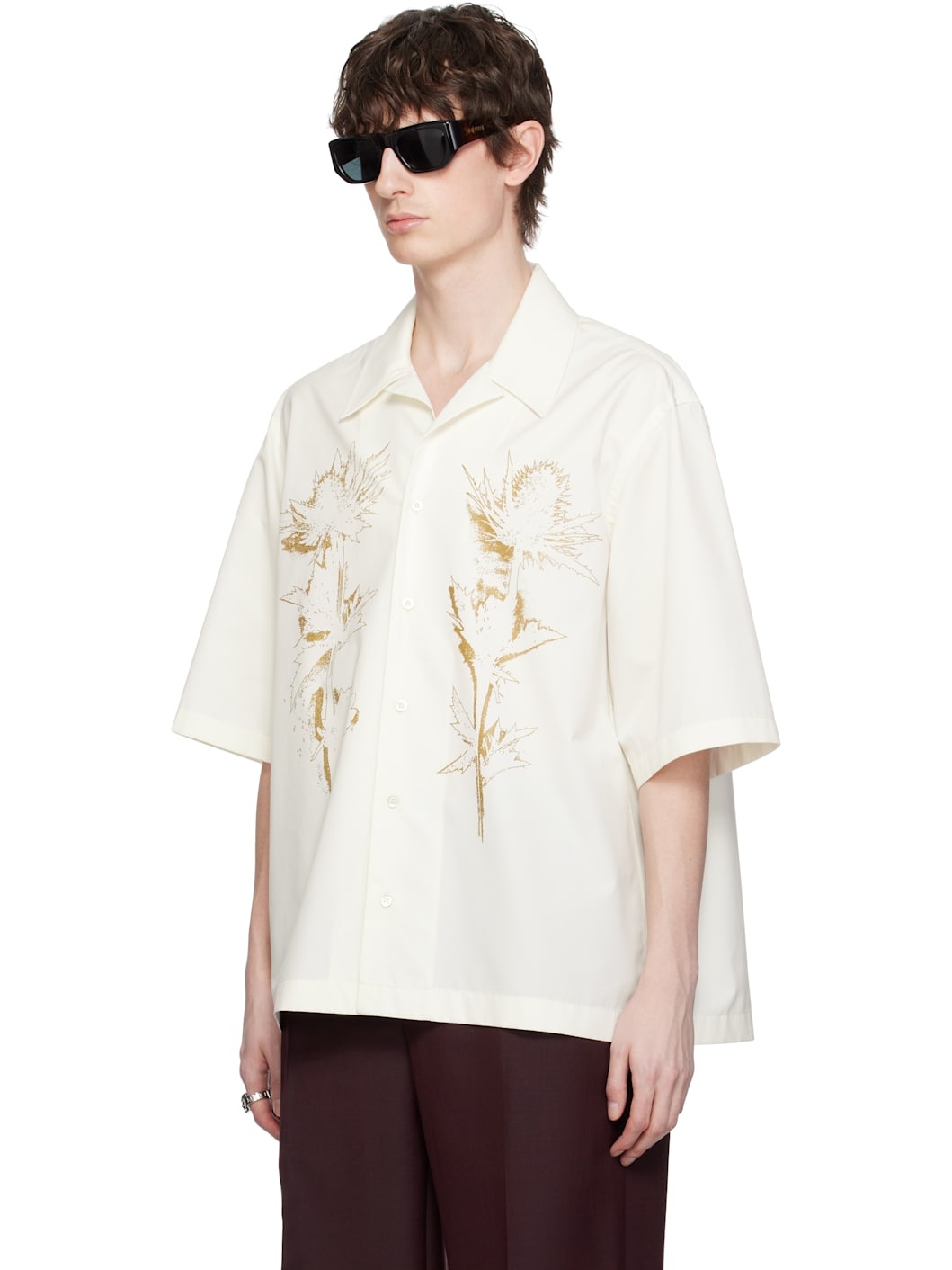 Off-White Thistle Print Shirt - 4