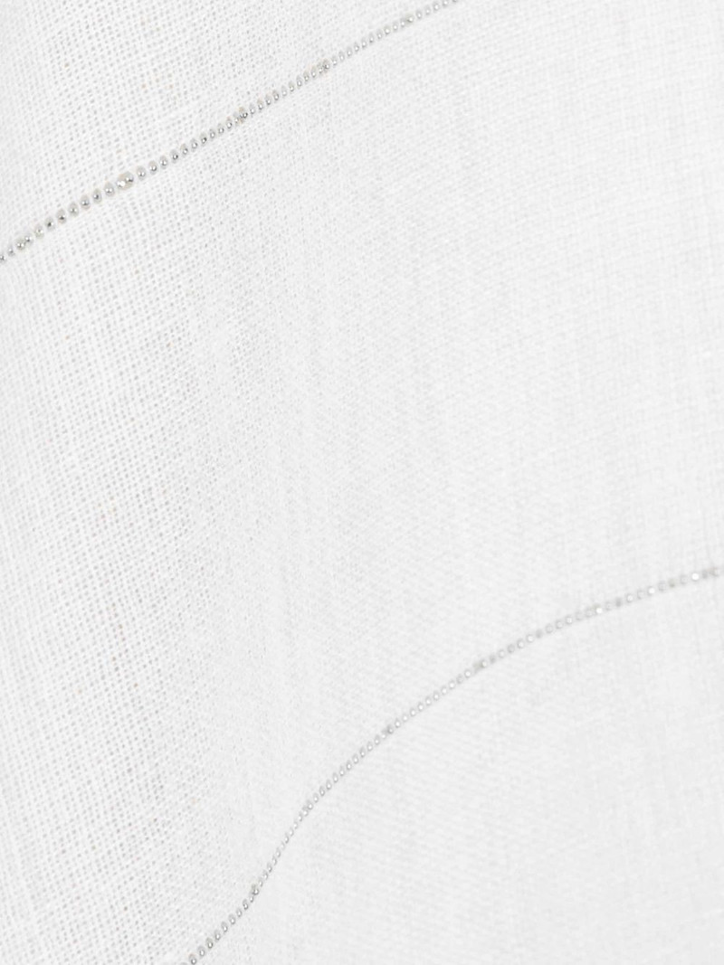 PESERICO frayed striped coat outlook