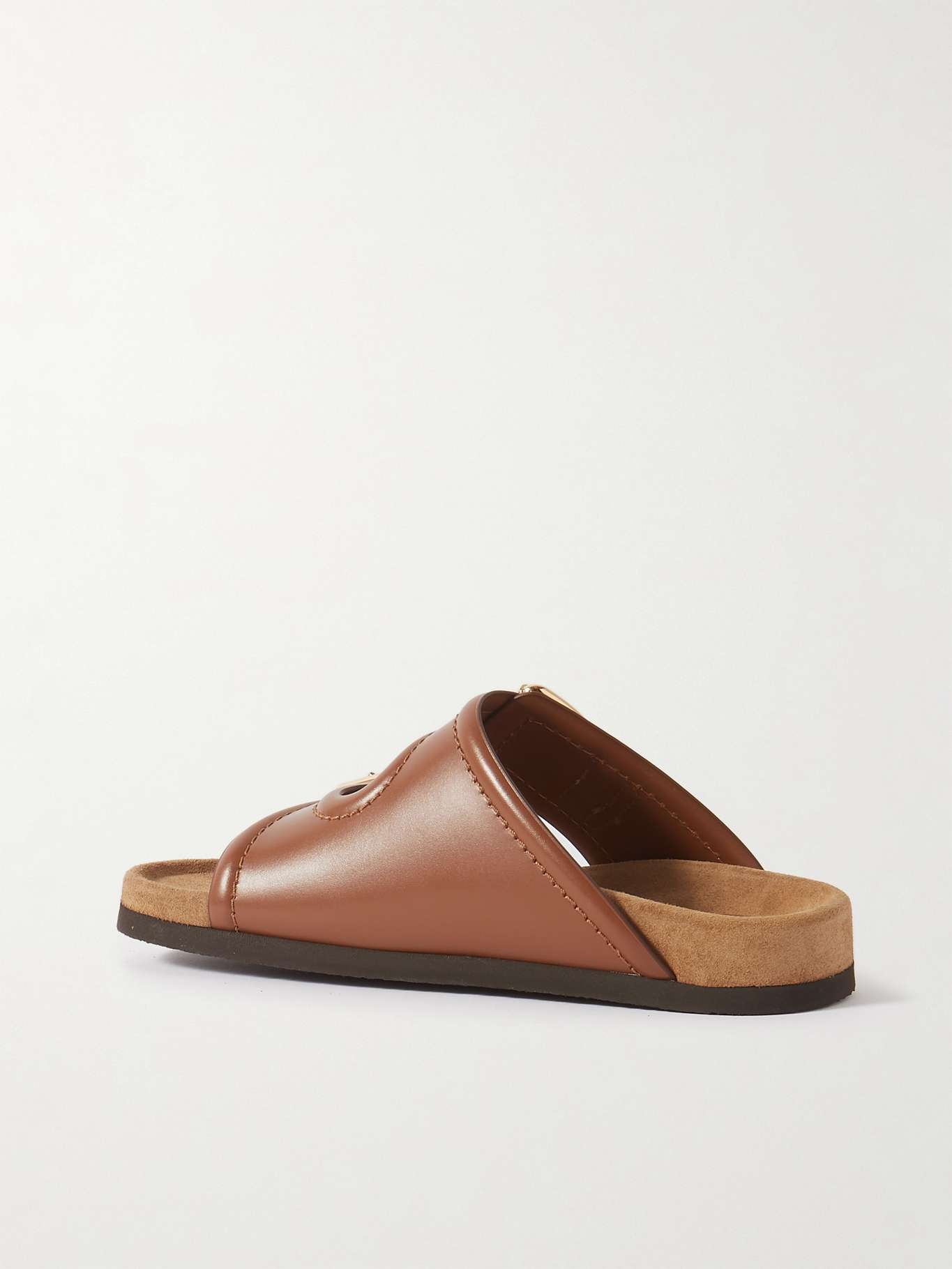 Fussfriend embellished leather slides - 3