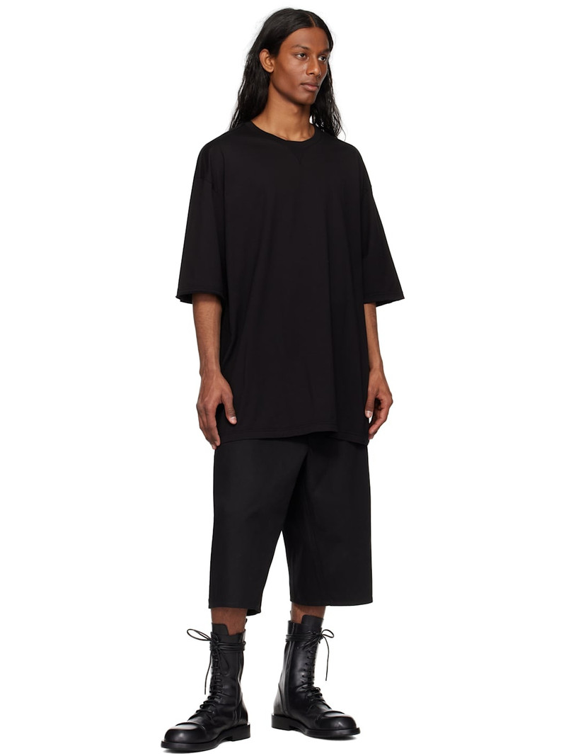 TAKAHIROMIYASHITA TheSoloist. Black Oversized Crew Neck T-shirt outlook