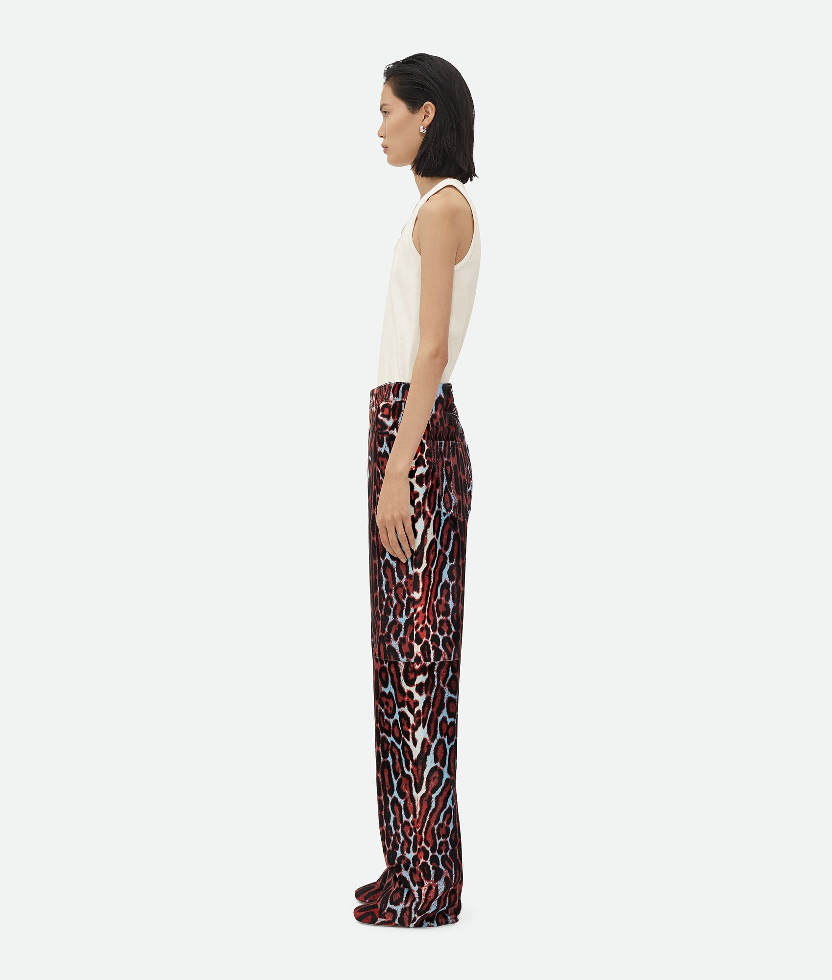 Leopard Print Shearling Trousers - 2