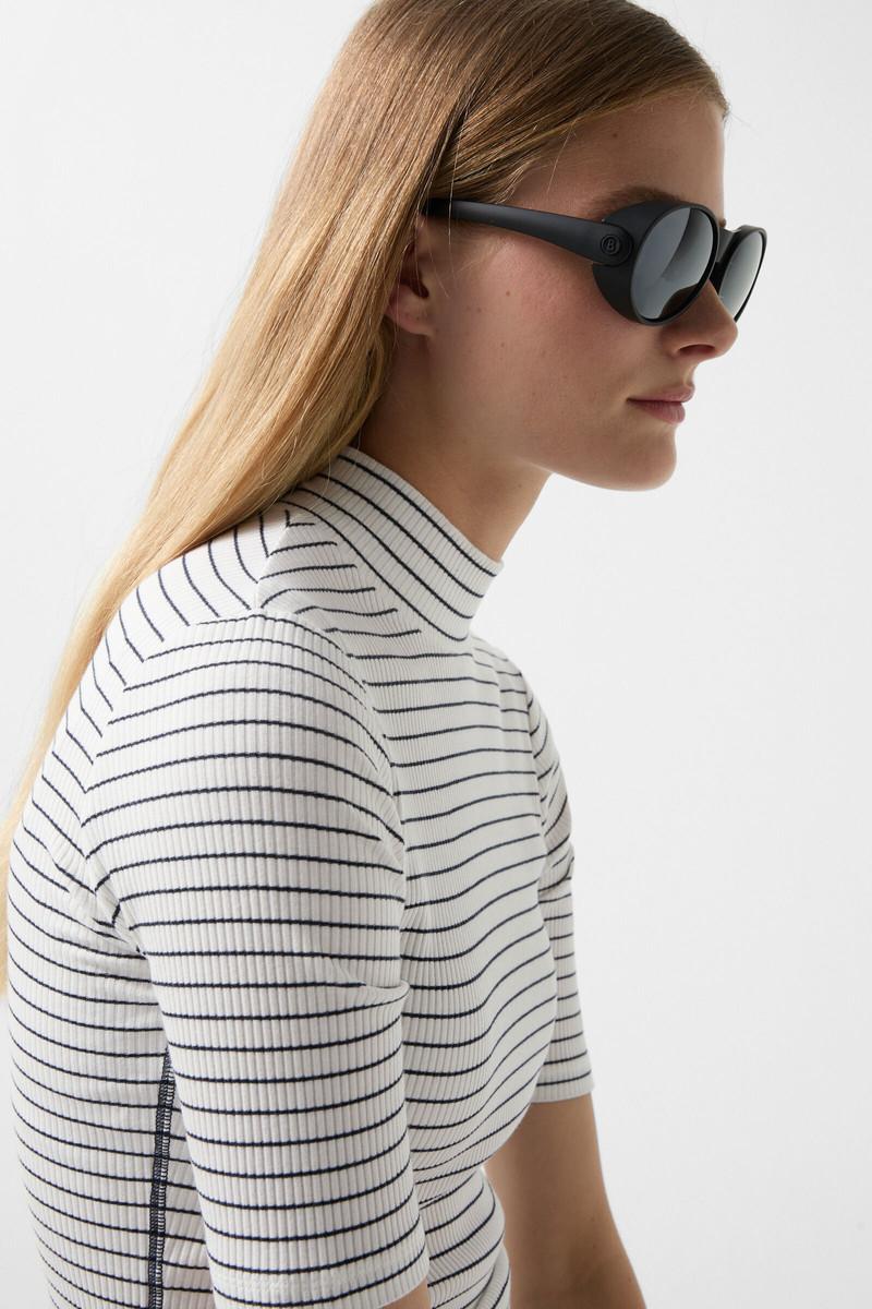 T-shirt Riva in Navy blue/off-white 4