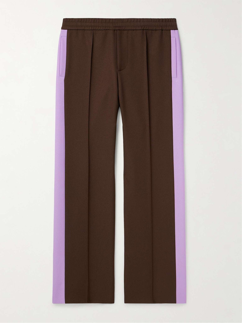 Straight-Leg Striped Tech-Jersey Track Pants 1