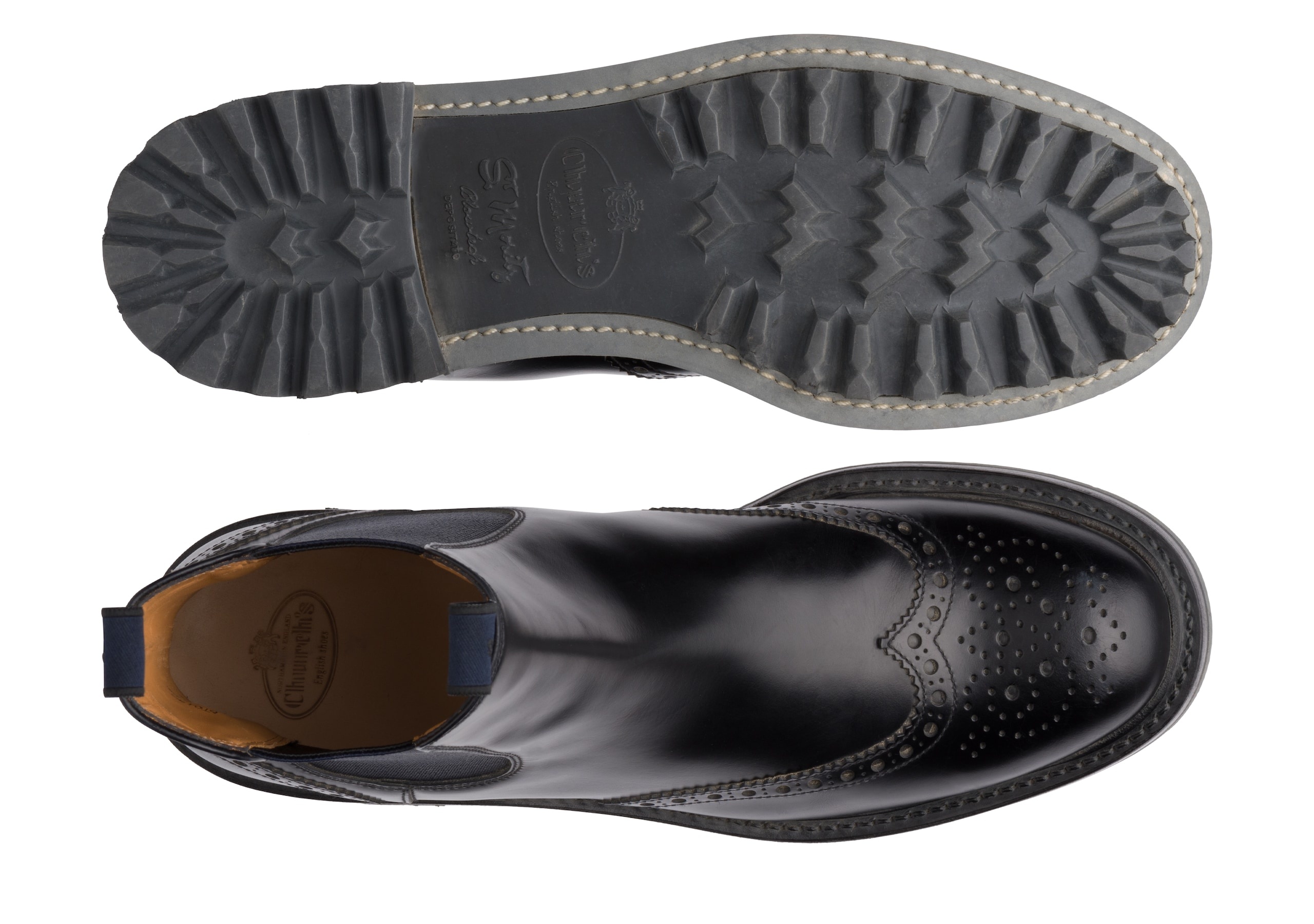 Aura 2 lw
Polished Binder Chelsea Boot Brogue Black/blue - 3