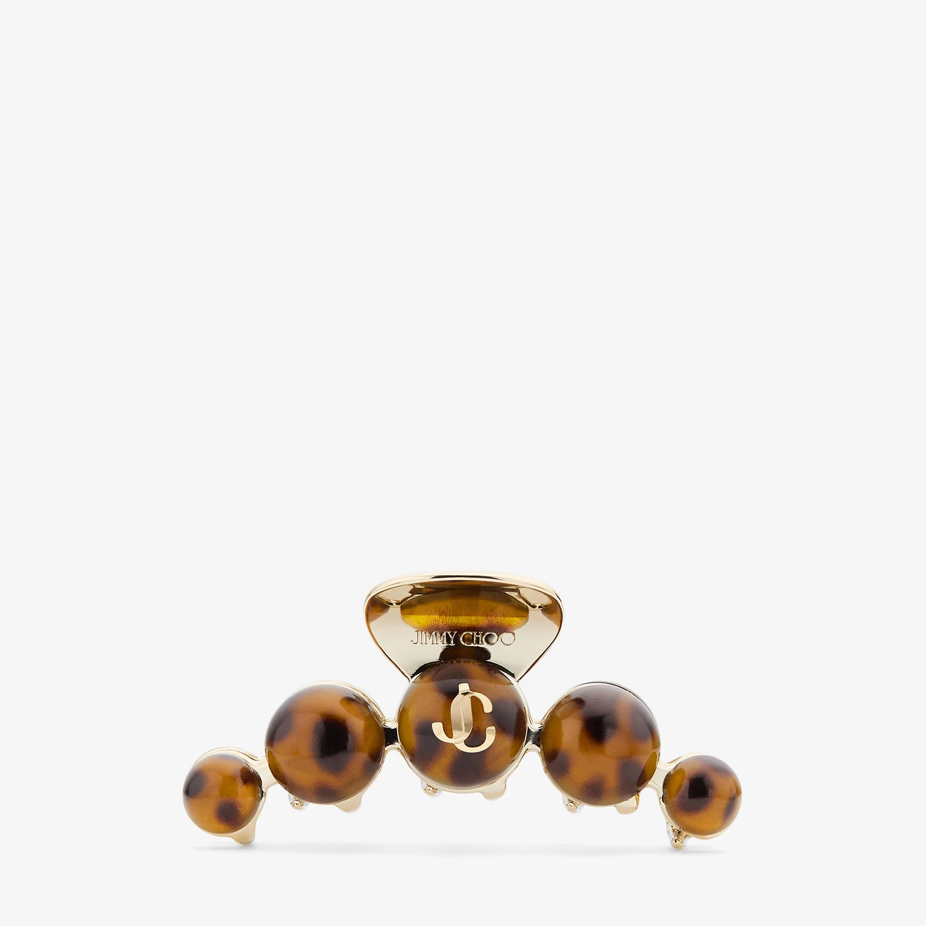 Claw Hair Clip Tortoiseshell and Gold Finish Metal and Acrylic Claw Hair Clip - 1