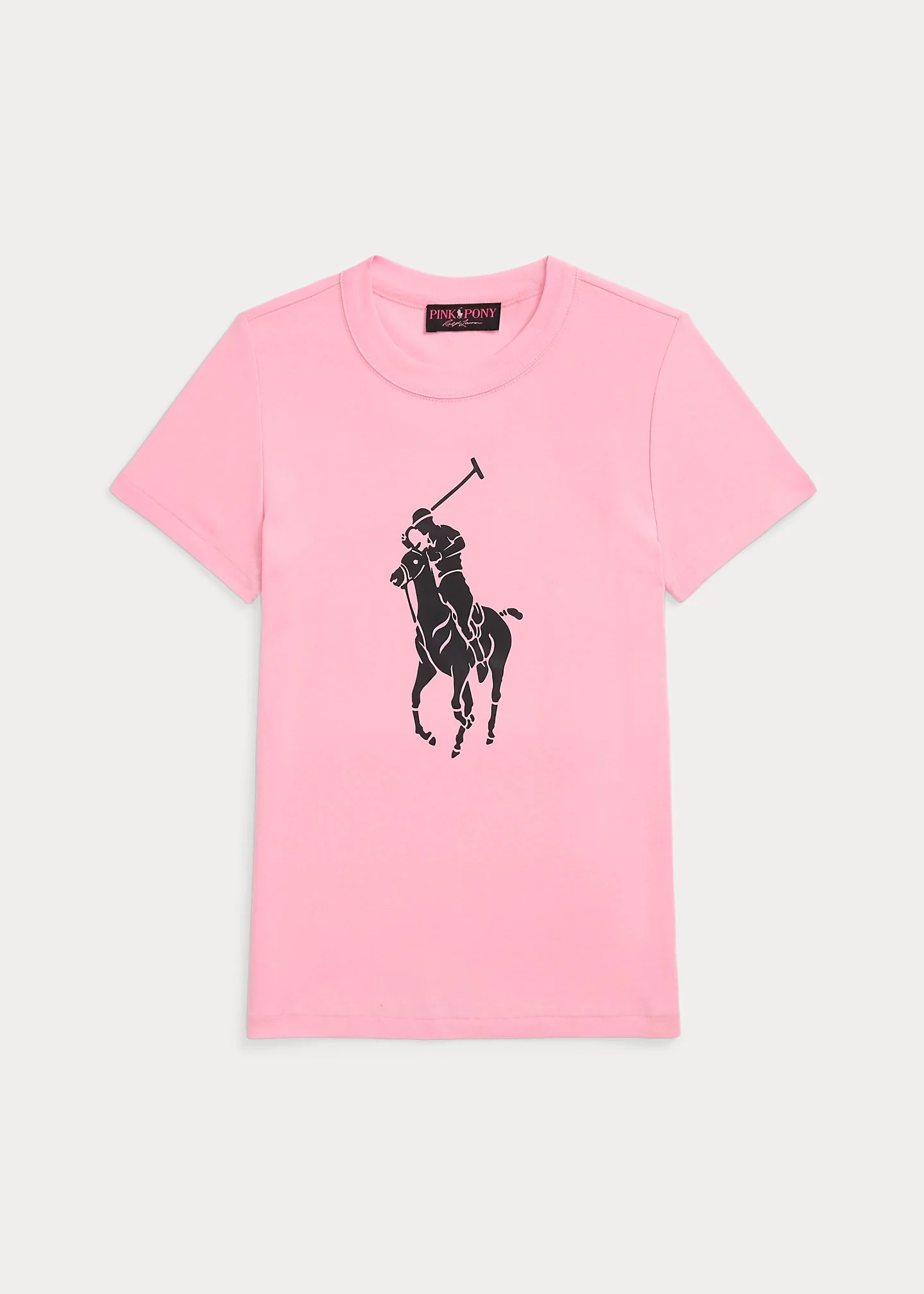Pink Pony Cotton Crewneck Tee - 1