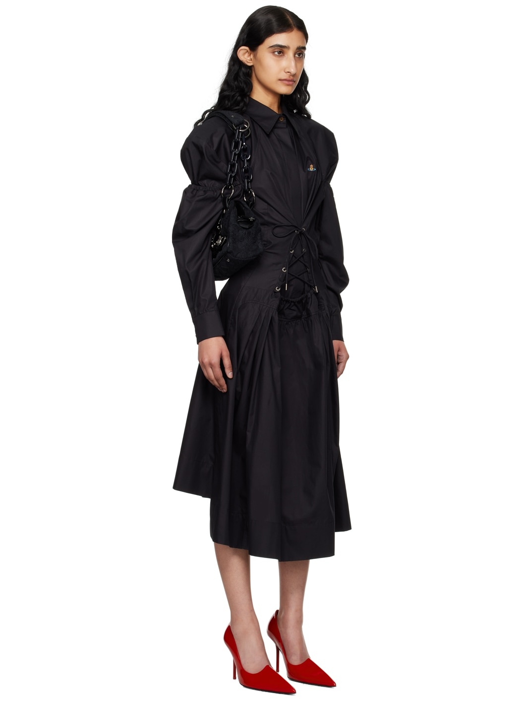 Black Kate Midi Dress - 2