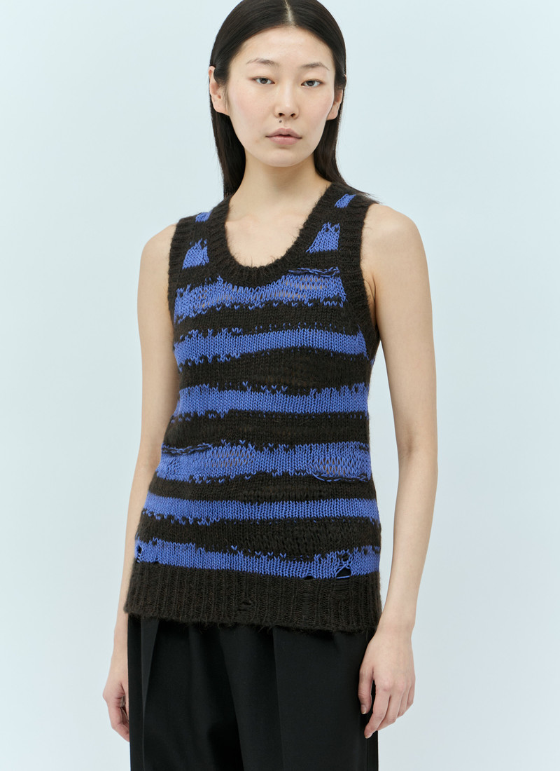 Acne Studios Distressed Stripe Top outlook