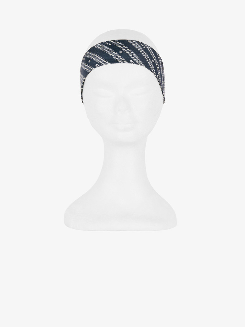 GIVENCHY chain headband in silk 5