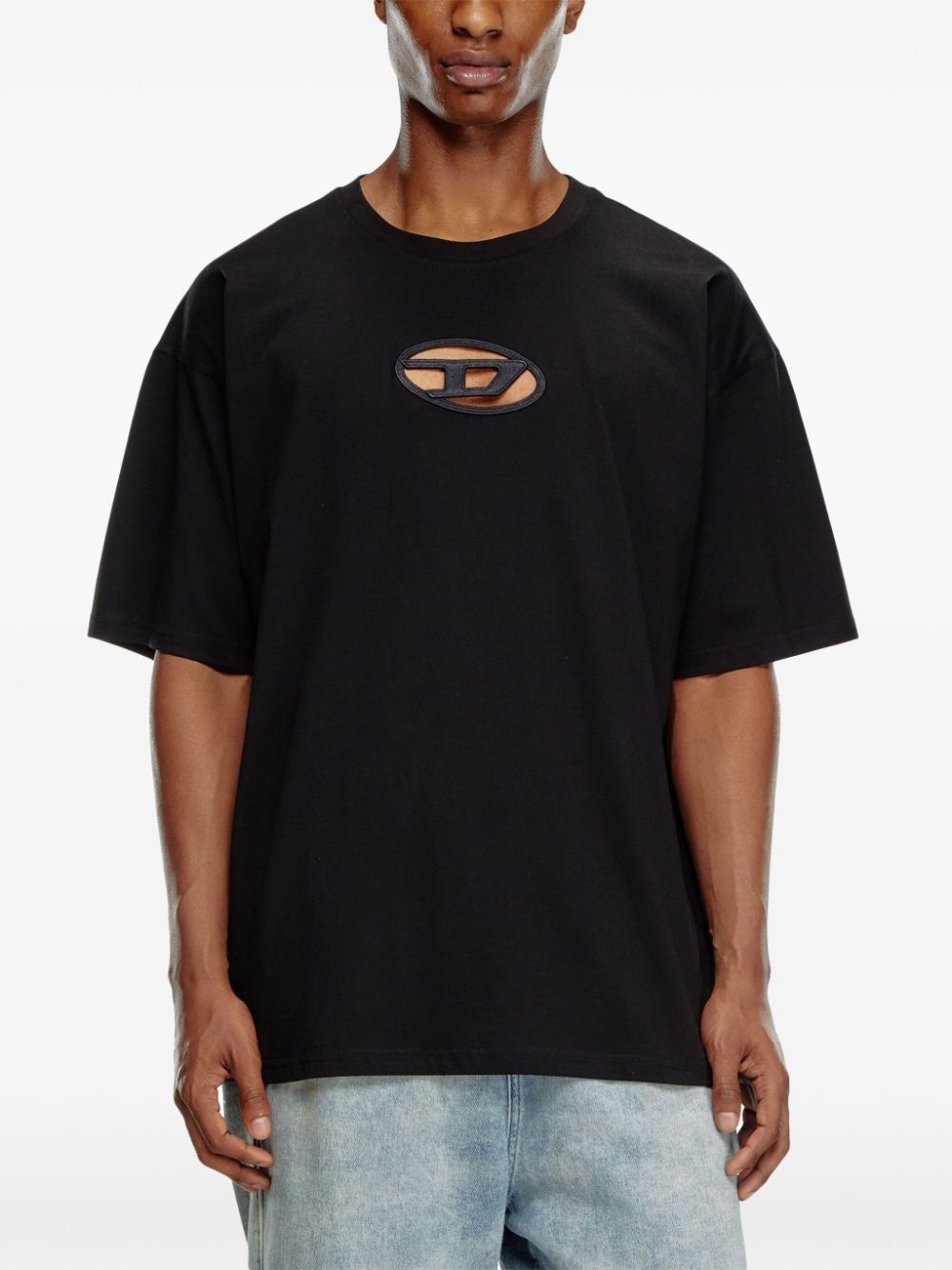 cut-out organic cotton T-shirt - 4