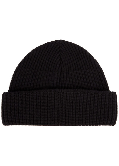 Vivienne Westwood Black logo-embroidered wool beanie outlook