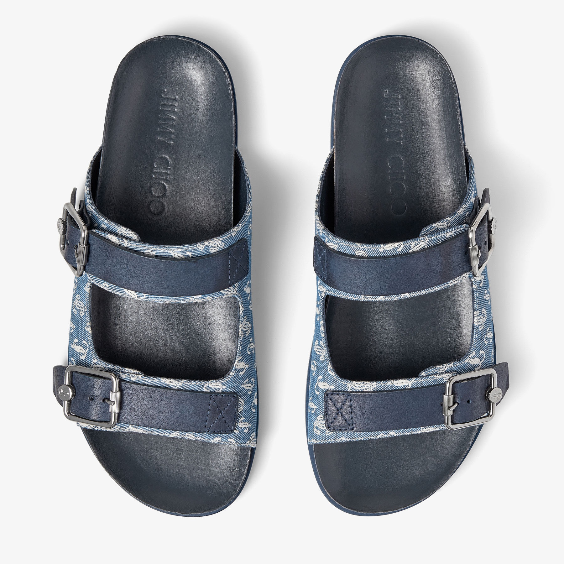 Etta City Sandal
JC Monogrammed Denim Sandals - 4