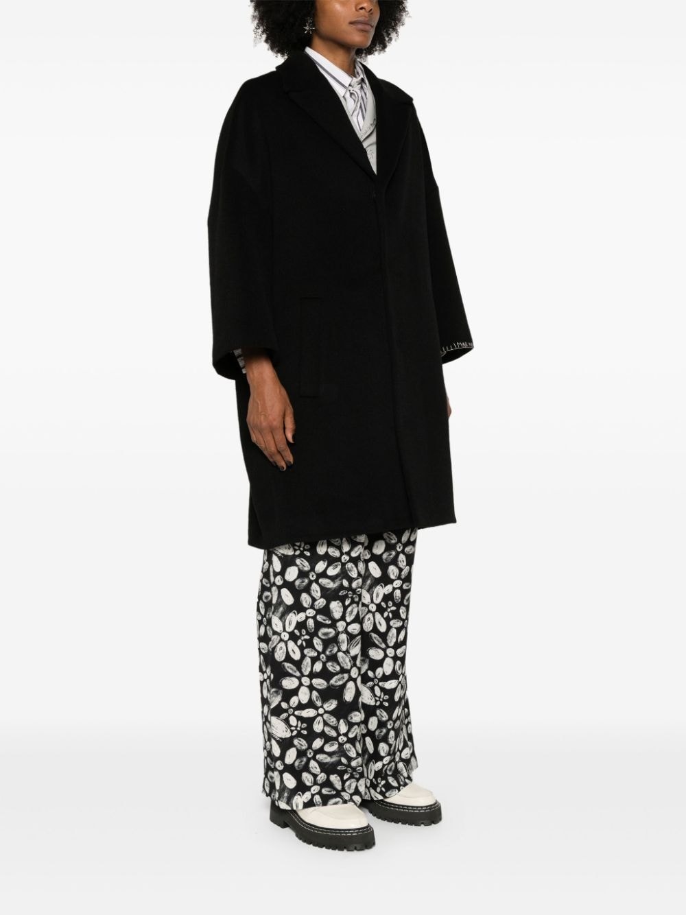 felted midi coat - 3