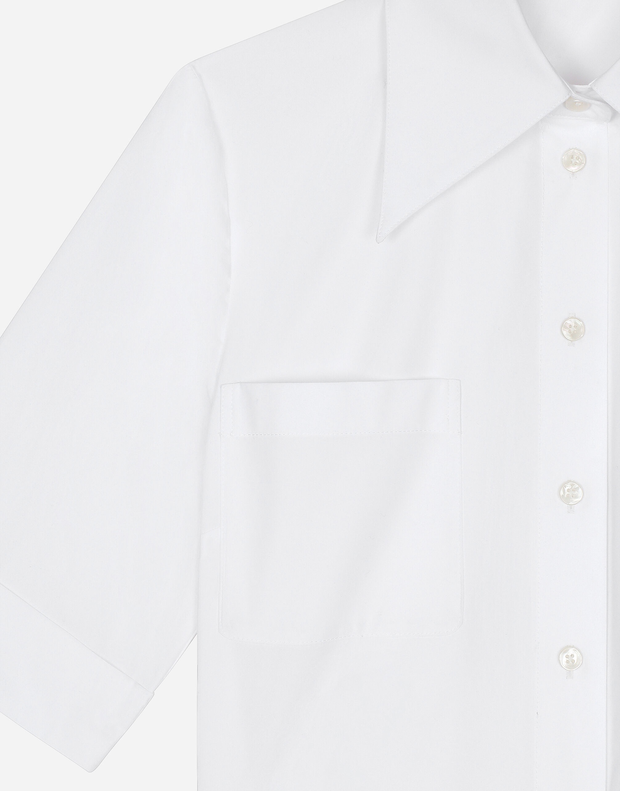 Cropped cotton shirt - 5