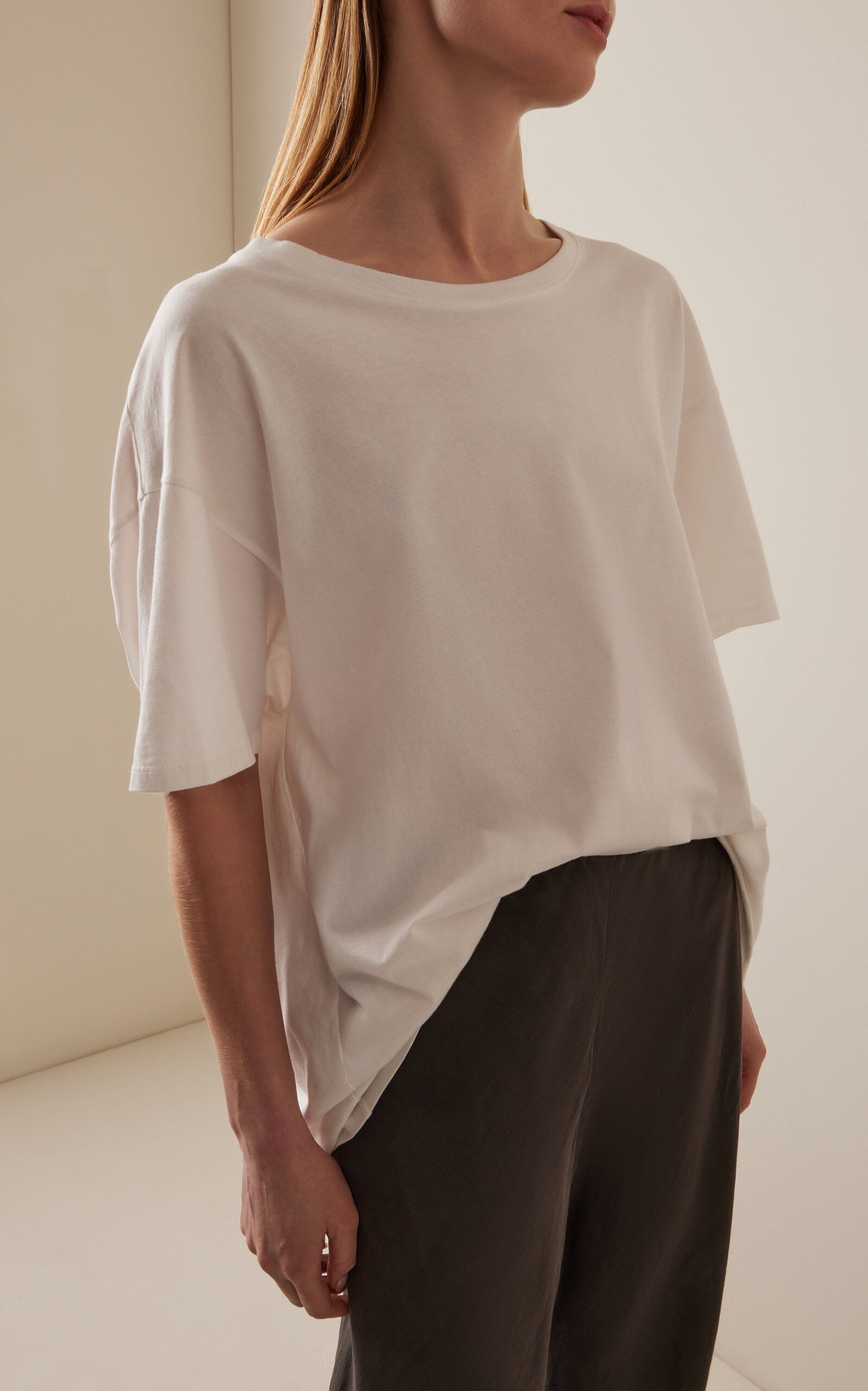 Nadina Cotton-Jersey T-Shirt white - 3