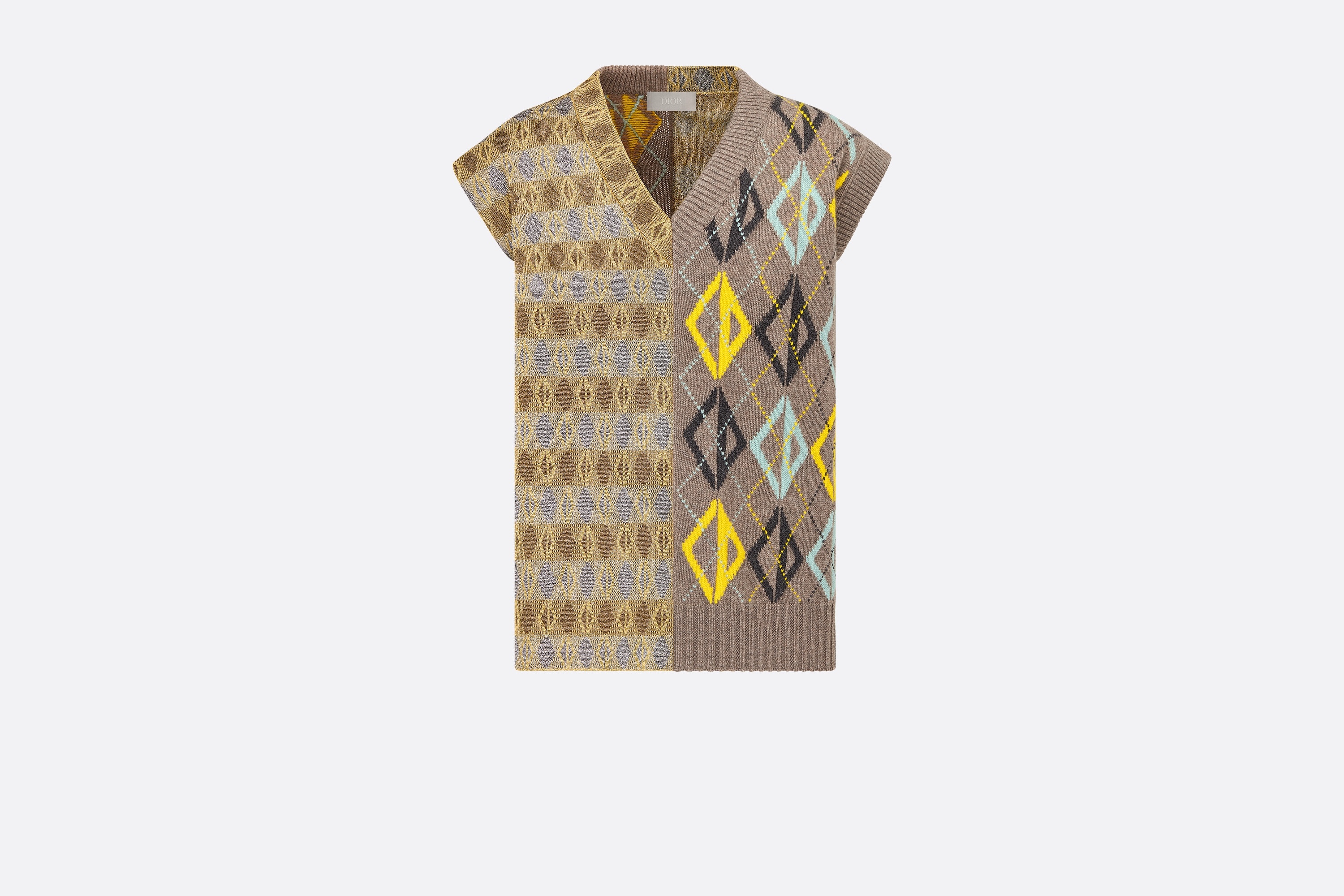 CD Diamond Sleeveless Sweater - 1