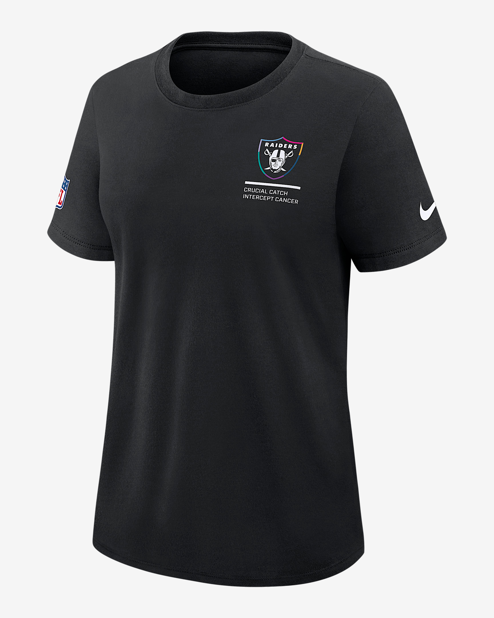 Las Vegas Raiders Crucial Catch Women's Nike Dri-FIT NFL T-Shirt - 1