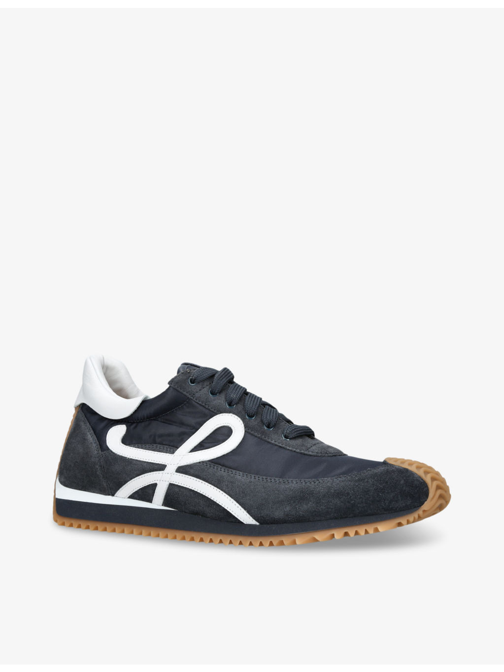 Flow Runner monogram leather and shell trainers - 3