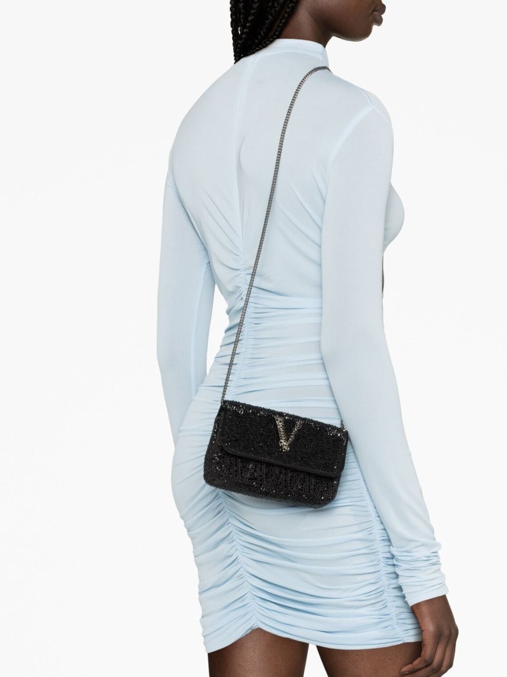 Virtus rhinestone-embellished shoulder bag - 3