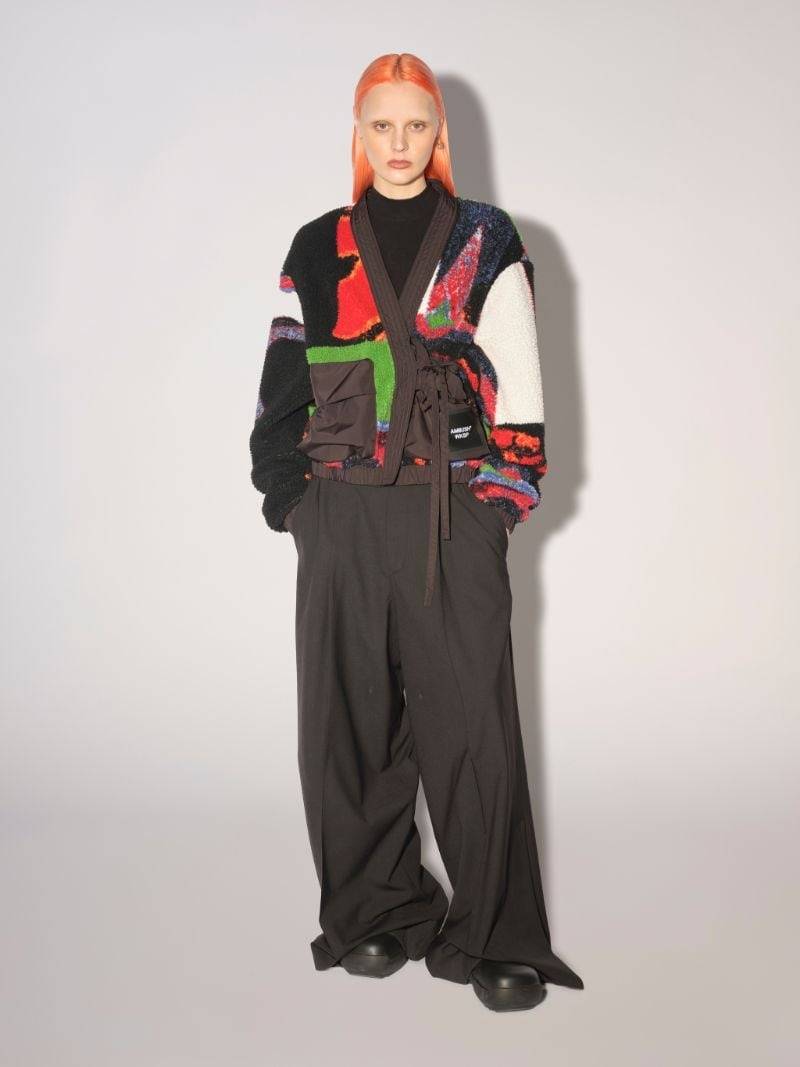 Ambush JACQUARD KIMONO TEDDY FLEECE outlook