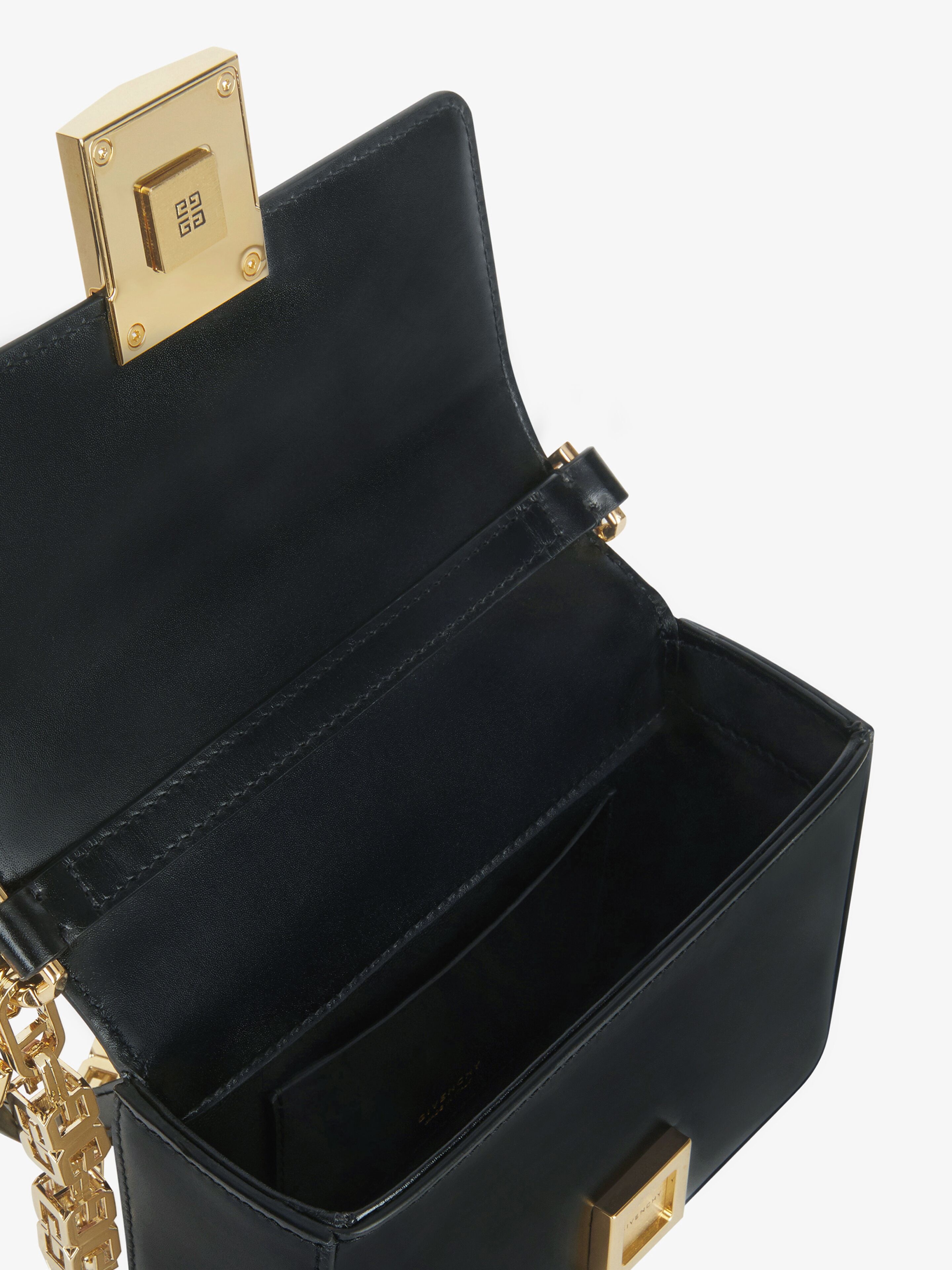 SMALL 4G BAG IN BOX LEATHER WITH CHAIN - 7