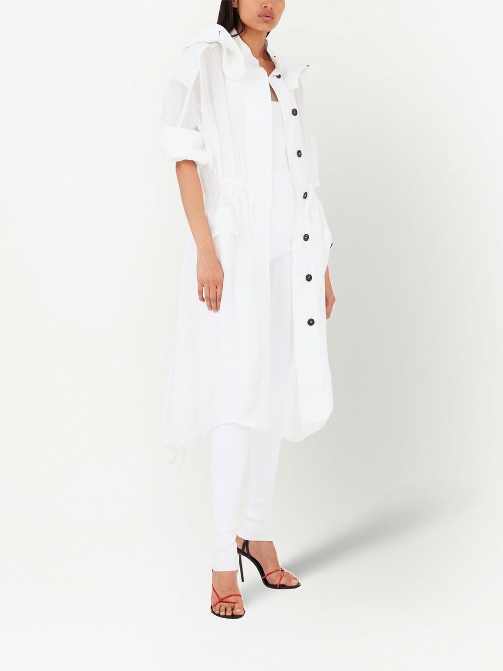unlined organza trench - 3